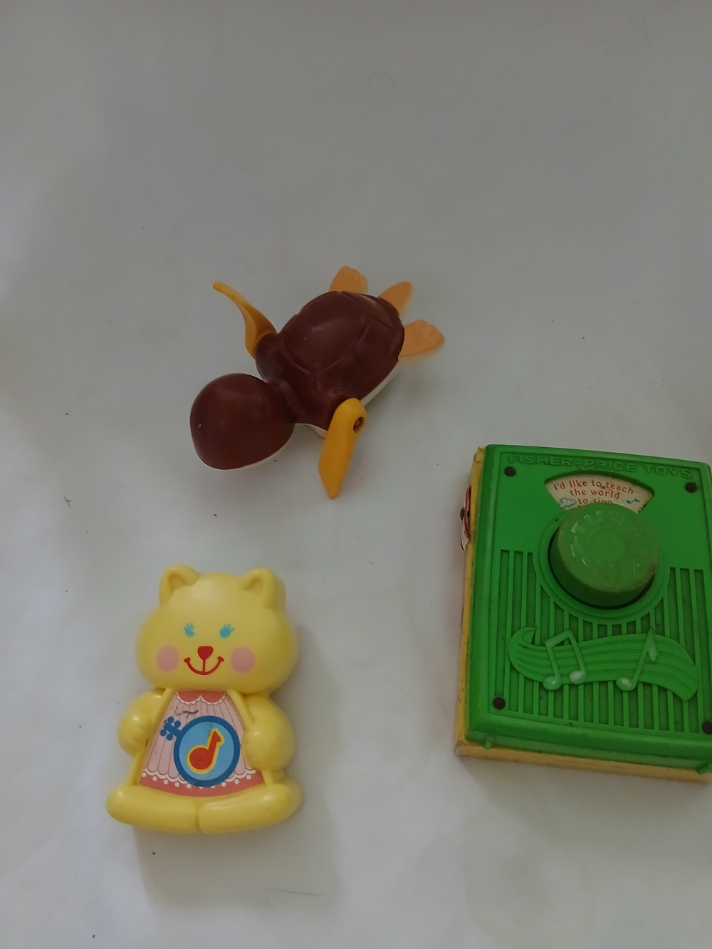 Fisher-Price Pocket Radio Music Box Vintage 1976, Music Cat, Bath Turtle Works